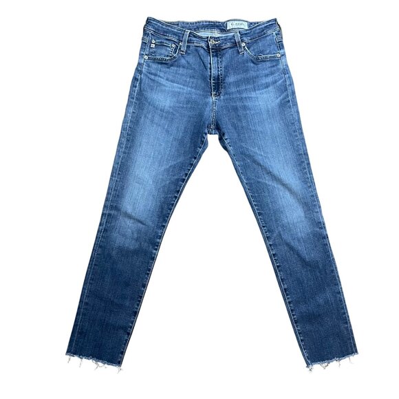 Adriano Goldschmied Farrah‎ Skinny Ankle Jeans Women's Size 31R AG-ed High-Rise - Picture 1 of 11